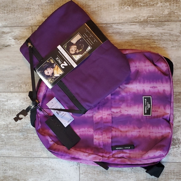 Kendall Kylie 2 Pack Packable Backpacks 